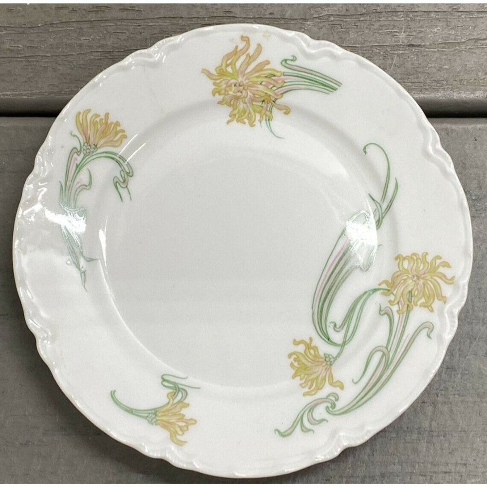 VTG Havilland Limoges France Spider/Fuji Mum Bread And Butter Plate 6-1/4" 492g